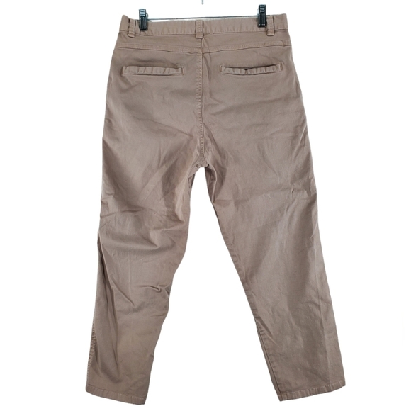 All About Eve Capri Pants Womens 10 Khaki Hi Rise Bareback Stretch (29x24.5) - Picture 8 of 13